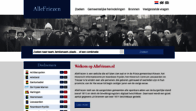 What Allefriezen.nl website looked like in 2020 (3 years ago)