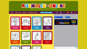 What Ausmalen-online.com website looked like in 2020 (3 years ago)