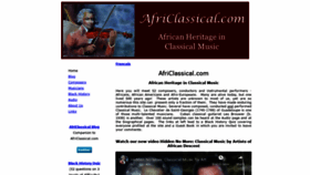 What Africlassical.com website looked like in 2020 (3 years ago)