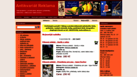 What Antikvariat-reklama.cz website looked like in 2020 (3 years ago)