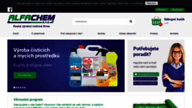 What Alfachem.cz website looked like in 2020 (3 years ago)