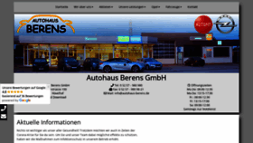 What Autohaus-berens.de website looked like in 2020 (3 years ago)