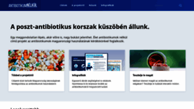 What Antibiotikumnelkul.hu website looked like in 2020 (3 years ago)