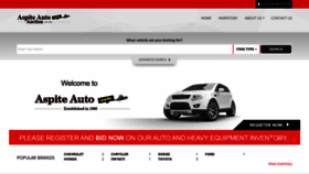 What Aautoauction.com website looked like in 2020 (3 years ago)
