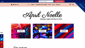 What Aprilnoelle.com website looked like in 2020 (3 years ago)