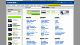 What Annoncea.be website looked like in 2020 (3 years ago)
