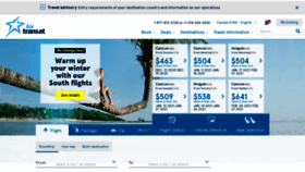 What Airtransat.ca website looked like in 2020 (3 years ago)