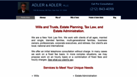 What Adlerandadler.com website looked like in 2020 (3 years ago)