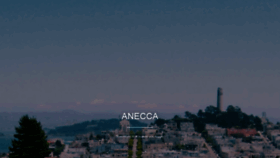 What Anecca.com website looked like in 2020 (3 years ago)