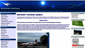What Aeroklub-lj.si website looked like in 2020 (3 years ago)