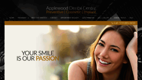What Applewooddentistry.com website looked like in 2020 (3 years ago)