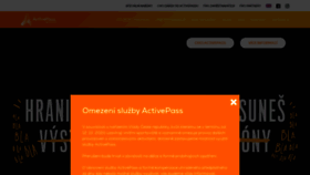 What Activepass.cz website looked like in 2020 (3 years ago)