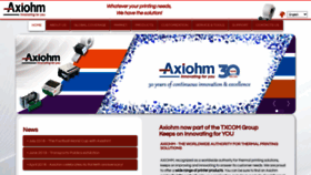 What Axiohm.biz website looked like in 2020 (3 years ago)