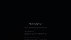 What Astronaut.io website looked like in 2020 (3 years ago)