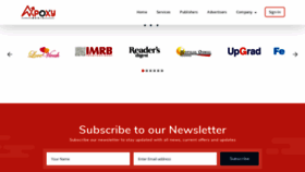 What Apoxymedia.com website looked like in 2020 (4 years ago)