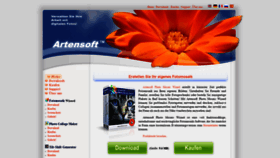 What Artensoft.de website looked like in 2020 (3 years ago)