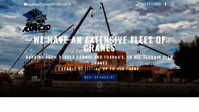 What Advancedcranes.com.au website looked like in 2020 (3 years ago)