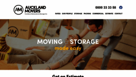 What Aucklandmovers.co.nz website looked like in 2020 (3 years ago)