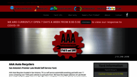 What Aaautorecyclers.com website looked like in 2020 (3 years ago)