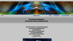 What Arte-liberalis.de website looked like in 2020 (3 years ago)
