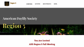 What Ahsregion5.org website looked like in 2020 (3 years ago)