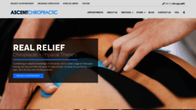 What Ascentchiropractic.com website looked like in 2020 (3 years ago)