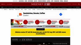 What Amp.milenio.com website looked like in 2020 (3 years ago)