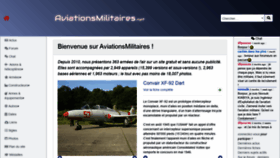 What Aviationsmilitaires.net website looked like in 2020 (3 years ago)