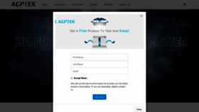 What Agptek.com website looked like in 2020 (3 years ago)