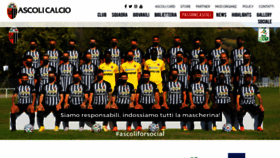 What Ascolicalcio1898.it website looked like in 2020 (3 years ago)