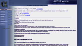 What Alpha-verein.de website looked like in 2020 (3 years ago)