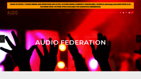 What Audiofederation.com website looked like in 2020 (3 years ago)