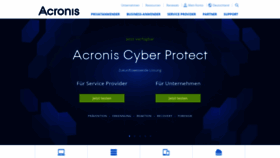 What Acronis.de website looked like in 2020 (3 years ago)