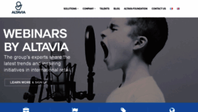 What Altavia-group.com website looked like in 2020 (3 years ago)
