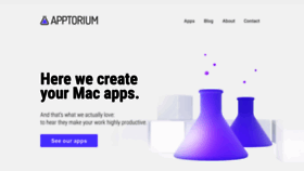 What Apptorium.com website looked like in 2020 (3 years ago)