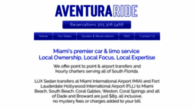 What Aventuraride.com website looked like in 2020 (3 years ago)