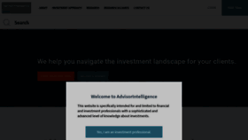 What Advisorintelligence.com website looked like in 2020 (4 years ago)