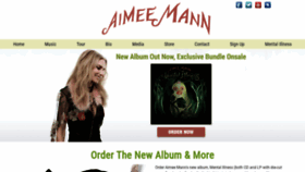 What Aimeemann.com website looked like in 2020 (3 years ago)