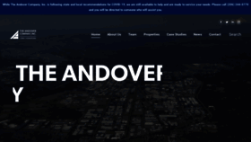 What Andoverco.com website looked like in 2020 (3 years ago)