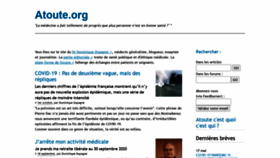 What Atoute.org website looked like in 2020 (3 years ago)
