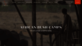 What Africanbushcamps.com website looked like in 2020 (3 years ago)