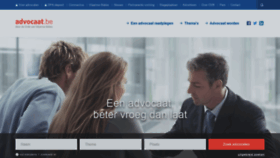 What Advocaat.be website looked like in 2020 (5 years ago)
