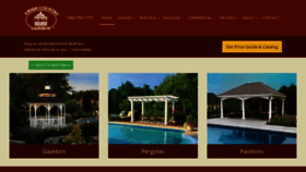 What Amishgazebos.com website looked like in 2020 (3 years ago)