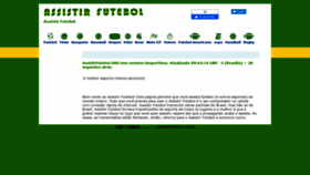 What Assistirfutebol.tv website looked like in 2020 (3 years ago)