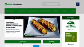 What Alergiapokarmowa.pl website looked like in 2020 (5 years ago)