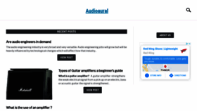 What Audioaural.com website looked like in 2020 (3 years ago)