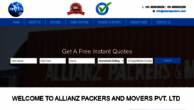 What Allianzpackers.com website looked like in 2020 (3 years ago)