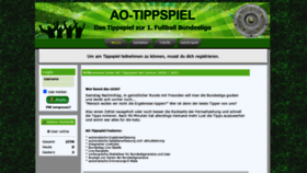 What Ao-tippspiel.de website looked like in 2020 (3 years ago)