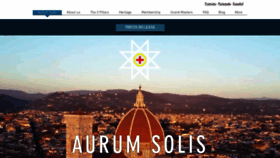 What Aurumsolis.org website looked like in 2020 (3 years ago)