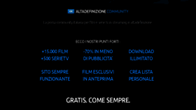 What Altadefinizione.group website looked like in 2020 (3 years ago)